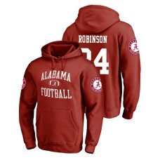 Alabama Crimson Tide #24 Crimson Brian Robinson Jr. Fanatics Branded Neutral Zone College Football Hoodie