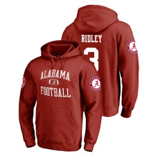 Alabama Crimson Tide #3 Crimson Calvin Ridley Fanatics Branded Neutral Zone College Football Hoodie