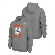 Clemson Tigers # Heathered Gray Pullover Local Phrase College Football Hoodie
