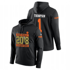 Clemson Tigers #1 Black Trevion Thompson 2018 National Champions Pitch Trophy College Football Hoodie