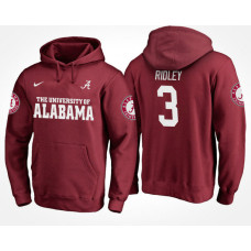 Alabama Crimson Tide College Team #3 Calvin Ridley Name And Number Hoodie