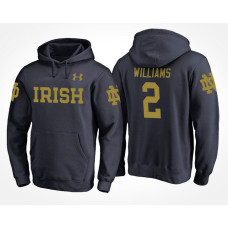 Notre Dame Fighting Irish College Team #2 Dexter Williams Name And Number Hoodie