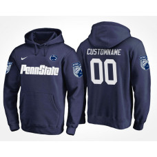 Men Penn State Nittany Lions Navy Custom Name And Number College Football Hoodie