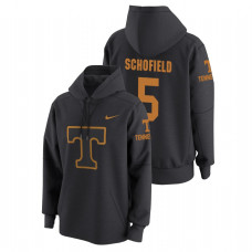 Tennessee Volunteers #5 Anthracite Admiral Schofield College Basketball Tech Travel Pullover Hoodie