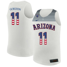 Arizona Wildcats #11 Aaron Gordon White Jersey