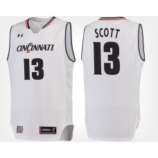 Cincinnati Bearcats #13 Tre Scott White Road College Basketball Jersey