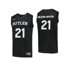 Butler Bulldogs #21 Jerald Gillens-Butler Black College Basketball Jersey
