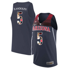 Arizona Wildcats #5 Brandon Randolph Navy Jersey