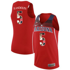 Arizona Wildcats #5 Brandon Randolph Red Jersey