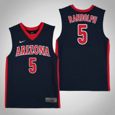 Arizona Wildcats #5 Brandon Randolph Navy College Basketball Jersey