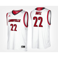 Louisville Cardinals #22 Deng Adel White Road College Basketball Jersey