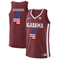 Alabama Crimson Tide #4 Daniel Giddens Red College Basketball Jersey