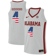 Alabama Crimson Tide #4 Daniel Giddens White College Basketball Jersey