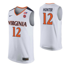 		Virginia Cavaliers #12 De'Andre Hunter White College Basketball Jersey