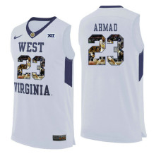 West Virginia Mountaineers #23 Esa Ahmad White College Basketball Jersey