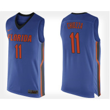 Florida Gators #11 Chris Chiozza Blue Home College Basketball Jersey