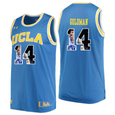 UCLA Bruins #14 Gyorgy Goloman Blue College Basketball Jersey