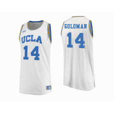 UCLA Bruins #14 Gyorgy Goloman White College Basketball Jersey