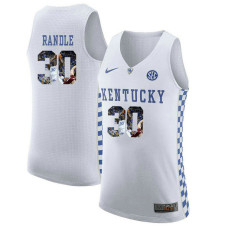 Kentucky Wildcats #30 Julius Randle White College Basketball Jersey