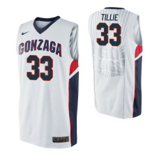 		Gonzaga Bulldogs #33 Killian Tillie White College Basketball Jersey