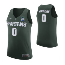 		Michigan State Spartans #0 Kyle Ahrens Green 2019 Final Four College Basketball Jersey