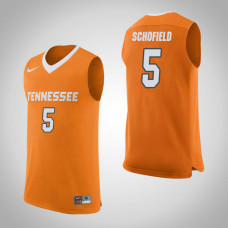 Tennessee Volunteers #5 Admiral Schofield Orange College Basketball Jersey