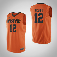 Oklahoma St Cowboys #12 Cameron McGriff Orange College Basketball Jersey