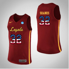 Loyola (Chi) Ramblers #32 Carson Shanks Red College Basketball Jersey