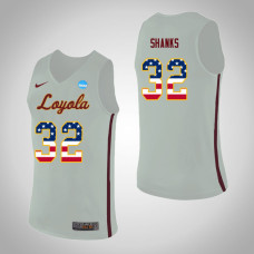 Loyola (Chi) Ramblers #32 Carson Shanks White College Basketball Jersey