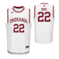 		Indiana Hoosiers #22 Clifton Moore White College Basketball Jersey