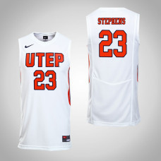 UTEP Miners #23 Corbin Stephens White College Basketball Jersey