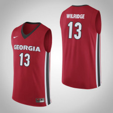 Georgia Bulldogs #13 E'Torrion Wilridge Red College Basketball Jersey
