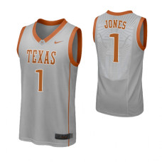Texas Longhorns #1 Andrew Jones Replica Gray Jersey