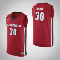 Georgia Bulldogs #30 Isaac Kante Red College Basketball Jersey