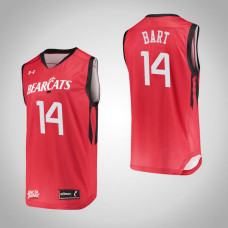 Cincinnati Bearcats #14 Jackson Bart Red College Basketball Jersey