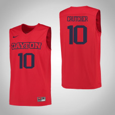 Dayton Flyers #10 Jalen Crutcher Red College Basketball Jersey
