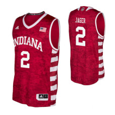 		Indiana Hoosiers #2 Johnny Jager Crimson College Basketball Jersey