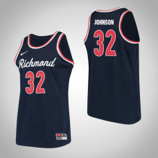 Richmond Spiders #32 Julius Johnson Navy College Basketball Jersey