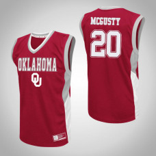 Oklahoma Sooners #20 Kameron McGusty Red College Basketball Jersey