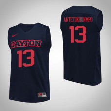 Dayton Flyers #13 Kostas Antetokounmpo Navy College Basketball Jersey