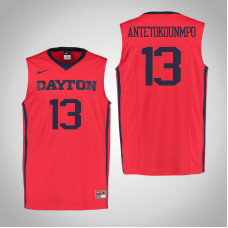 Dayton Flyers #13 Kostas Antetokounmpo Red College Basketball Jersey