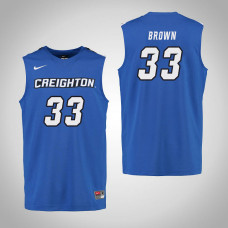 Creighton Bluejays #33 Kylie Brown Royal College Basketball Jersey