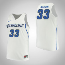 Creighton Bluejays #33 Kylie Brown White College Basketball Jersey