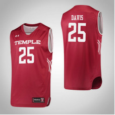 Temple Owls #25 Mia Davis Red College Basketball Jersey