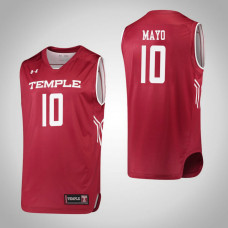 Temple Owls #10 Nicolette Mayo Red College Basketball Jersey