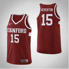 Stanford Cardinal #15 Rodney Herenton Wine College Basketball Jersey