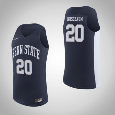 Penn State Nittany Lions #20 Taylor Nussbaum Navy College Basketball Jersey