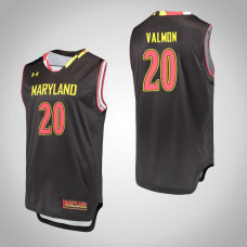 Maryland Terrapins #20 Travis Valmon Black College Basketball Jersey