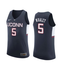 Uconn Huskies Isaiah Whaley Road Navy Jersey