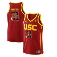 USC Trojans #31 Nick Rakocevic Red College Basketball Jersey